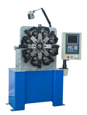 De blauwe CNC Lente die Machine, de Vlakke Kleine Rol het Winden Certificatie van Machinece rollen