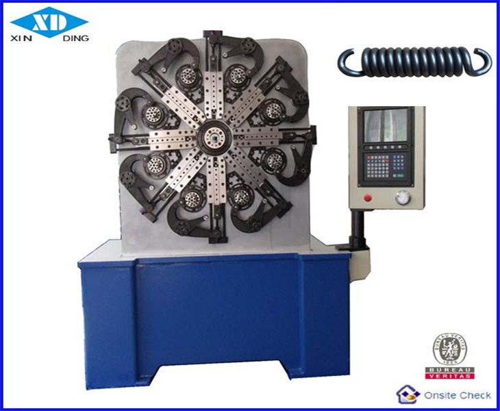 De geautomatiseerde CNC Lente die Machine met Productietarief vormt dat op het Scherm wordt getoond
